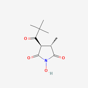 (3S,4R)-1-Hydroxy-3-methyl-4-pivaloylpyrrolidine-2,5-dione