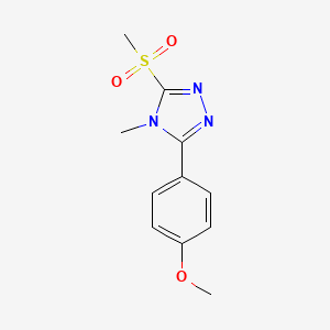 3-(4-Methoxyphenyl)-4-methyl-5-(methylsulfonyl)-4H-1,2,4-triazole