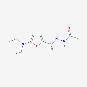 molecular formula C11H17N3O2 B12883326 N'-((5-(Diethylamino)furan-2-yl)methylene)acetohydrazide 