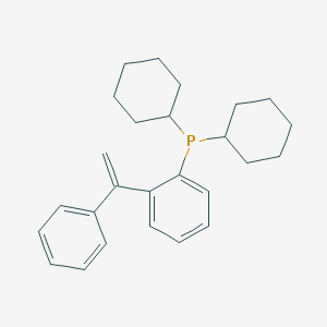 molecular formula C26H33P B12883382 Dicyclohexyl(2-(1-phenylvinyl)phenyl)phosphine 