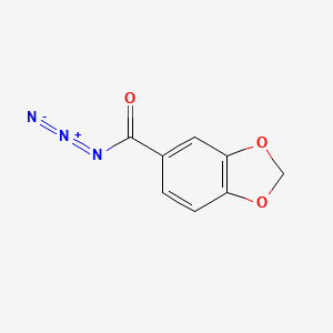 molecular formula C8H5N3O3 B1288352 2H-1,3-benzodioxole-5-carbonyl azide 