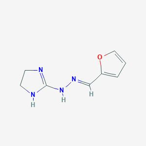 Furan-2-carboxaldehyde, (2-imidazolin-2-yl)hydrazone