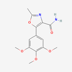 2-Methyl-5-(3,4,5-trimethoxyphenyl)-1,3-oxazole-4-carboxamide