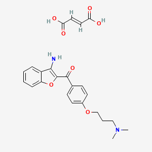 (3-Aminobenzofuran-2-yl)(4-(3-(dimethylamino)propoxy)phenyl)methanone fumarate