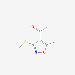 1-(5-Methyl-3-(methylthio)isoxazol-4-yl)ethanone