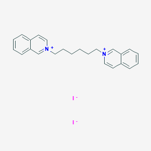 2,2'-(Hexane-1,6-diyl)bis(isoquinolin-2-ium) iodide