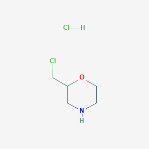 molecular formula C5H11Cl2NO B1288364 2-(氯甲基)吗啉盐酸盐 CAS No. 144053-97-4