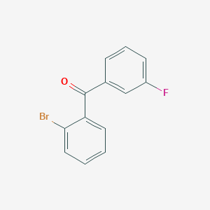 molecular formula C13H8BrFO B1288368 2-Bromo-3'-fluorobenzophenone CAS No. 951885-65-7