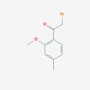 B128837 2-Bromo-1-(2-methoxy-4-methylphenyl)ethanone CAS No. 145964-98-3