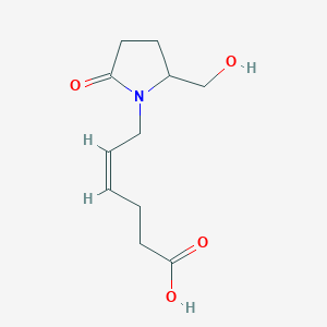 (Z)-6-(2-(Hydroxymethyl)-5-oxopyrrolidin-1-yl)hex-4-enoic acid