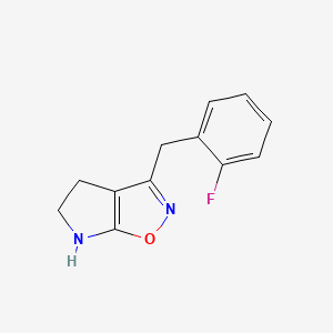 3-(2-Fluorobenzyl)-5,6-dihydro-4H-pyrrolo[3,2-d]isoxazole