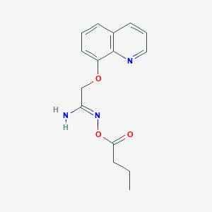 N-(Butyryloxy)-2-(quinolin-8-yloxy)acetimidamide