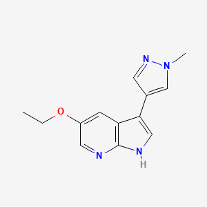 5-Ethoxy-3-(1-methyl-1h-pyrazol-4-yl)-1h-pyrrolo[2,3-b]pyridine