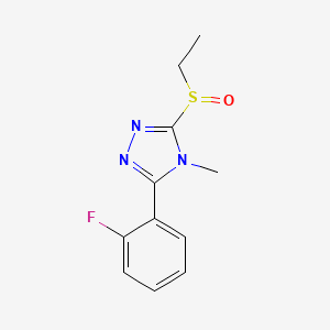 3-(Ethylsulfinyl)-5-(2-fluorophenyl)-4-methyl-4H-1,2,4-triazole