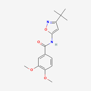 N-(3-tert-Butyl-1,2-oxazol-5-yl)-3,4-dimethoxybenzamide