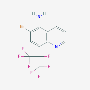 6-Bromo-8-(1,1,1,2,3,3,3-heptafluoropropan-2-yl)quinolin-5-amine