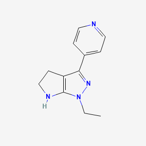 1-Ethyl-3-(pyridin-4-yl)-1,4,5,6-tetrahydropyrrolo[2,3-c]pyrazole