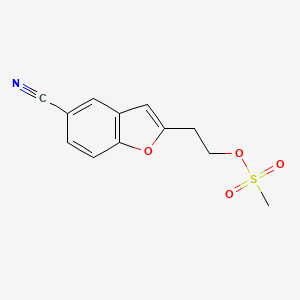 2-(5-Cyano-1-benzofuran-2-yl)ethyl methanesulfonate