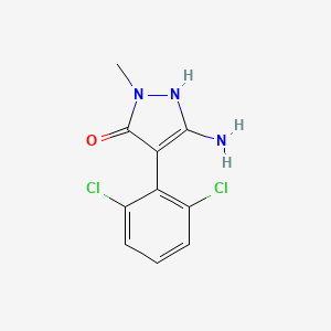 5-amino-4-(2,6-dichlorophenyl)-2-methyl-1H-pyrazol-3-one