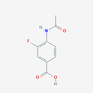 molecular formula C9H8FNO3 B1288386 4-アセチルアミノ-3-フルオロ安息香酸 CAS No. 713-11-1