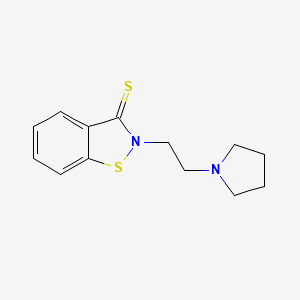 2-[2-(Pyrrolidin-1-yl)ethyl]-1,2-benzothiazole-3(2H)-thione