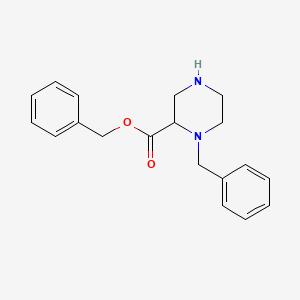 molecular formula C19H22N2O2 B1288390 Benzyl 1-benzylpiperazine-2-carboxylate CAS No. 1253226-48-0