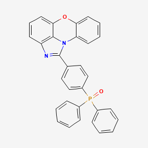 molecular formula C31H21N2O2P B12883908 (4-Dimidazo[4,5,1-kl]phenoxazin-1-yl)phenyl)diphenylphosphine oxide 