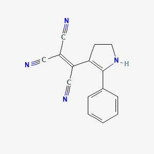 (2-Phenyl-4,5-dihydro-1H-pyrrol-3-yl)ethene-1,1,2-tricarbonitrile