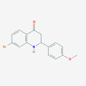 7-Bromo-2-(4-methoxyphenyl)-2,3-dihydroquinolin-4(1H)-one