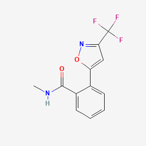 N-Methyl-2-[3-(trifluoromethyl)-1,2-oxazol-5-yl]benzamide