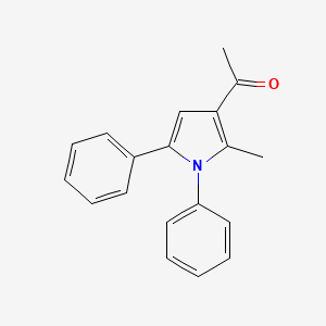 molecular formula C19H17NO B12883964 Ethanone, 1-(2-methyl-1,5-diphenyl-1H-pyrrol-3-yl)- CAS No. 96757-78-7