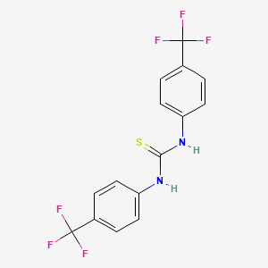 molecular formula C15H10F6N2S B1288397 1,3-ビス[4-(トリフルオロメチル)フェニル]チオ尿素 CAS No. 1744-07-6