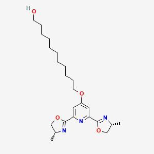 11-((2,6-Bis((R)-4-methyl-4,5-dihydrooxazol-2-yl)pyridin-4-yl)oxy)undecan-1-ol