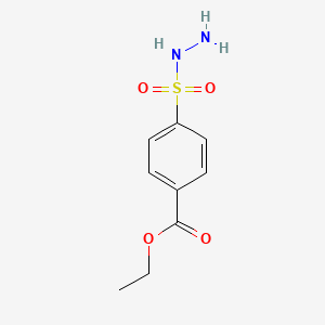 molecular formula C9H12N2O4S B1288400 Ethyl 4-(hydrazinesulfonyl)benzoate CAS No. 89862-27-1