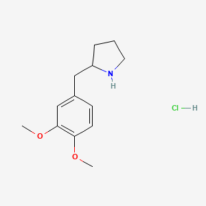 2-[(3,4-Dimethoxyphenyl)methyl]pyrrolidine hydrochloride