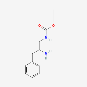 molecular formula C14H22N2O2 B1288437 tert-Butyl (2-amino-3-phenylpropyl)carbamate CAS No. 943323-35-1