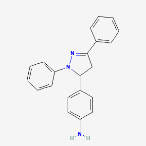 4-(1,3-Diphenyl-4,5-dihydro-1H-pyrazol-5-yl)aniline