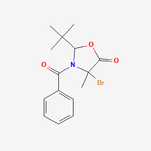 3-Benzoyl-4-bromo-2-tert-butyl-4-methyl-1,3-oxazolidin-5-one