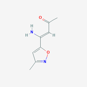 4-Amino-4-(3-methylisoxazol-5-yl)but-3-en-2-one