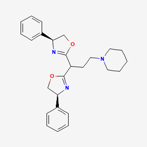 (4S,4'S)-2,2'-(3-(Piperidin-1-yl)propane-1,1-diyl)bis(4-phenyl-4,5-dihydrooxazole)