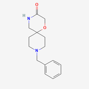 molecular formula C15H20N2O2 B1288462 9-Benzyl-1-oxa-4,9-diazaspiro[5.5]undecan-3-one CAS No. 1169699-64-2