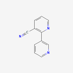 molecular formula C11H7N3 B1288464 2-(Pyridin-3-yl)nicotinonitrile 