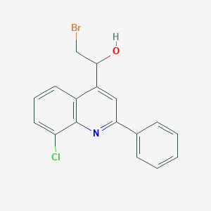 2-Bromo-1-(8-chloro-2-phenylquinolin-4-yl)ethanol