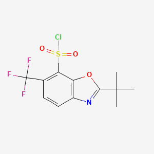 2-tert-Butyl-6-(trifluoromethyl)-1,3-benzoxazole-7-sulfonyl chloride