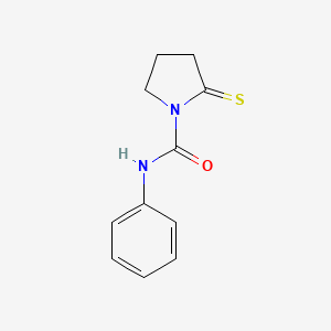 N-Phenyl-2-sulfanylidenepyrrolidine-1-carboxamide