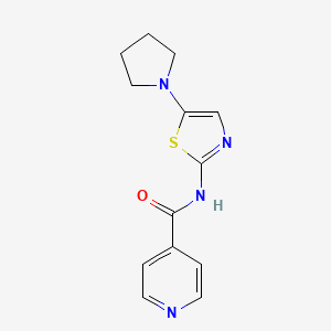 N-[5-(Pyrrolidin-1-yl)-1,3-thiazol-2-yl]pyridine-4-carboxamide