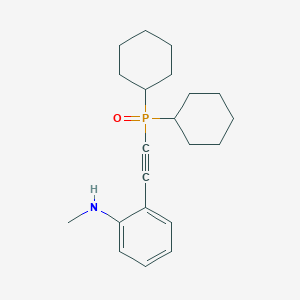 Dicyclohexyl((2-(methylamino)phenyl)ethynyl)phosphine oxide