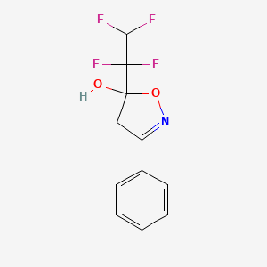 5-Isoxazolol, 4,5-dihydro-3-phenyl-5-(1,1,2,2-tetrafluoroethyl)-