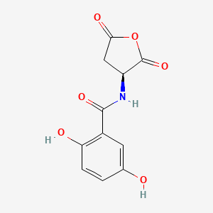 N-[(3S)-2,5-dioxooxolan-3-yl]-2,5-dihydroxybenzamide