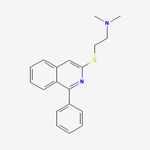 N,N-Dimethyl-2-[(1-phenylisoquinolin-3-yl)sulfanyl]ethan-1-amine